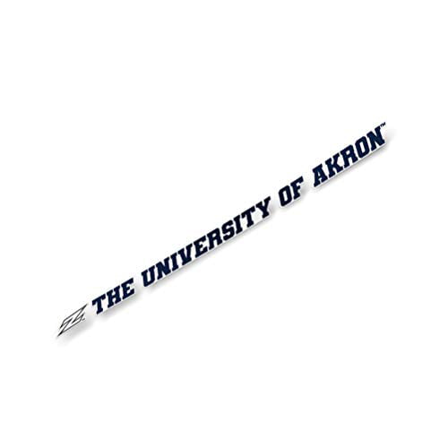 15 Inch Sticker The University of Akron Zips NCAA Name Logo Vinyl Decal Laptop Water Bottle Car Scrapbook 